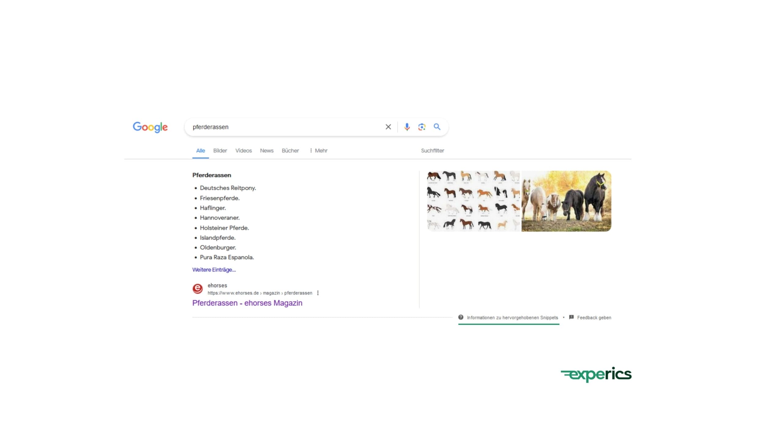Featured Snippets sind immer mit einem entsprechenden Hinweis gekennzeichnet.