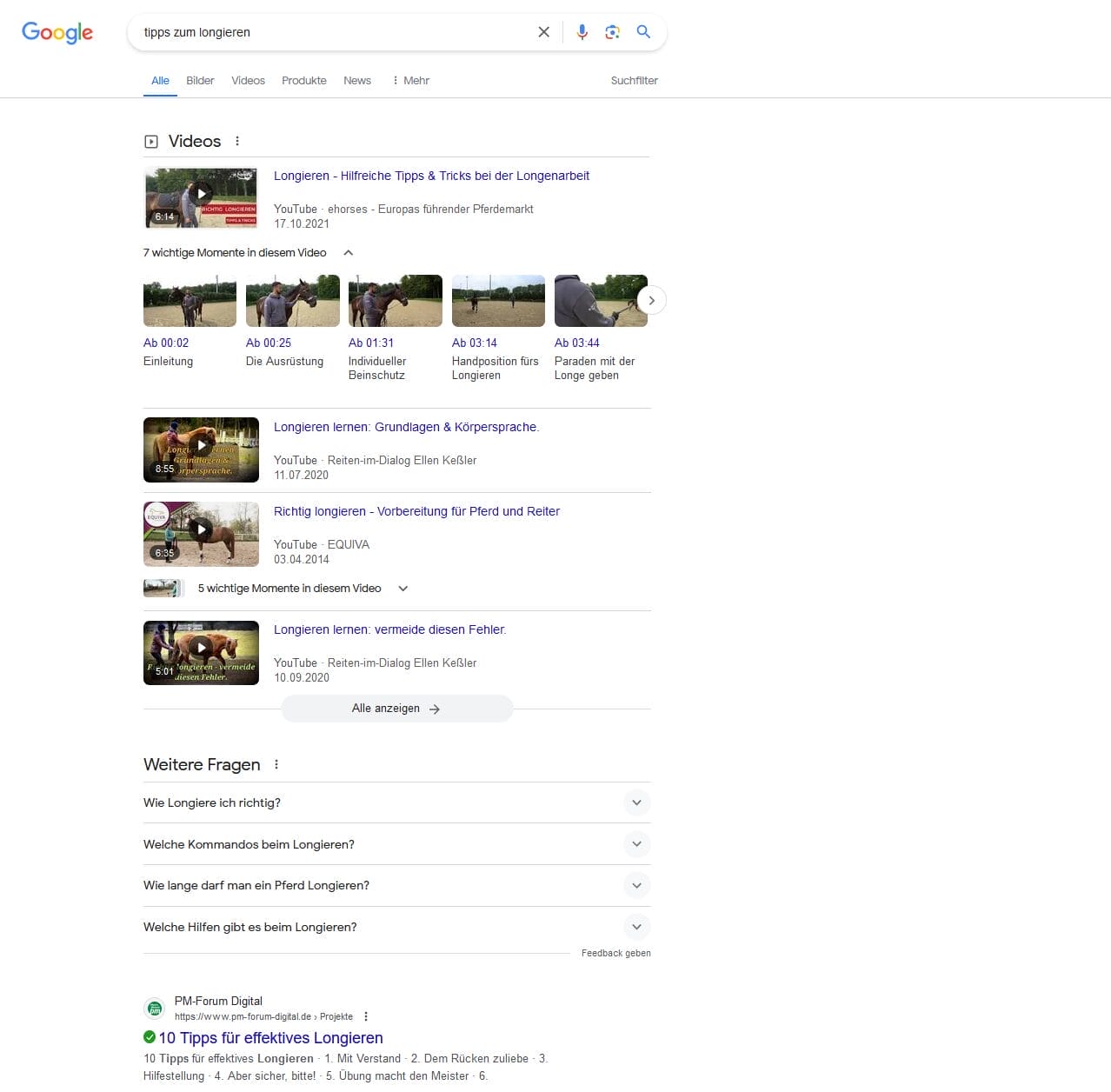 Videos Gehören Ebenfalls Zu Einer Häufig Angezeigten Art Von Featured Snippets.