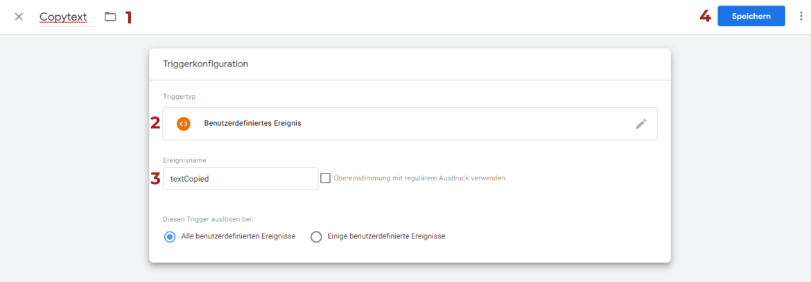 Gtm Tutorial Schritt 2: Inhalte Kopieren - Trigger Konfigurieren
