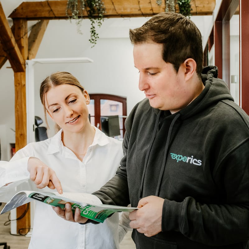 UX Optimierung mit Michael und Julia von experics UX Optimierung mit Michael und Julia von experics